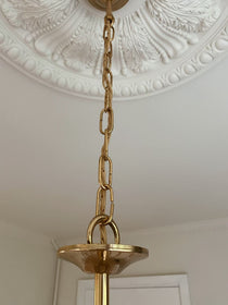 Vintage – Murano Glass chandelier – Teardrop – 68 drops – Clear