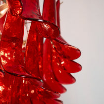 Luxury Murano Crimson Cascade Chandelier - CasaraHouse
