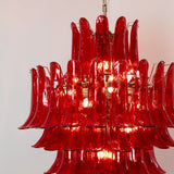 Luxury Murano Crimson Cascade Chandelier - CasaraHouse