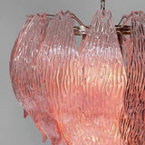 Murano Flower Bud Glass Chandelier