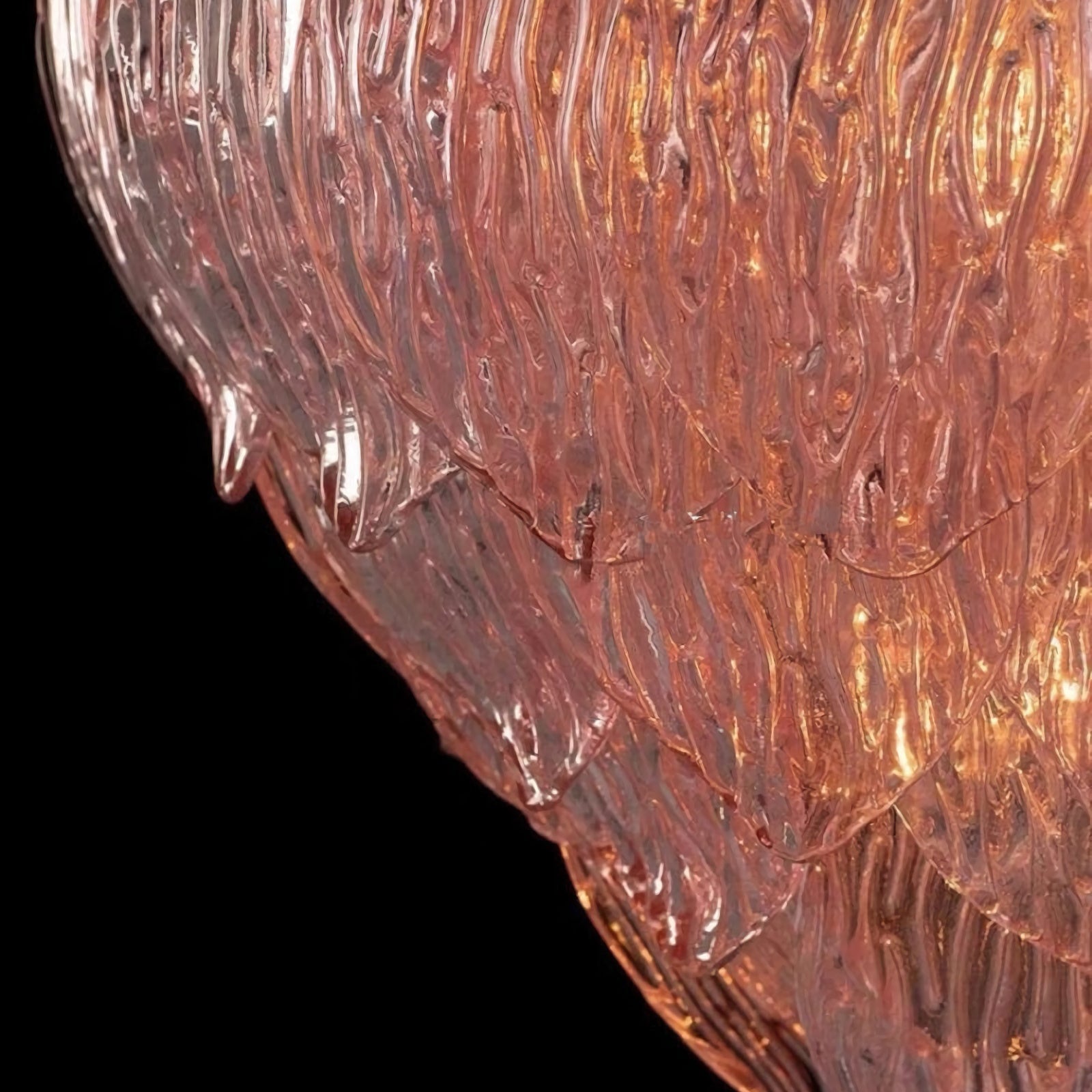 Murano Flower Bud Glass Chandelier