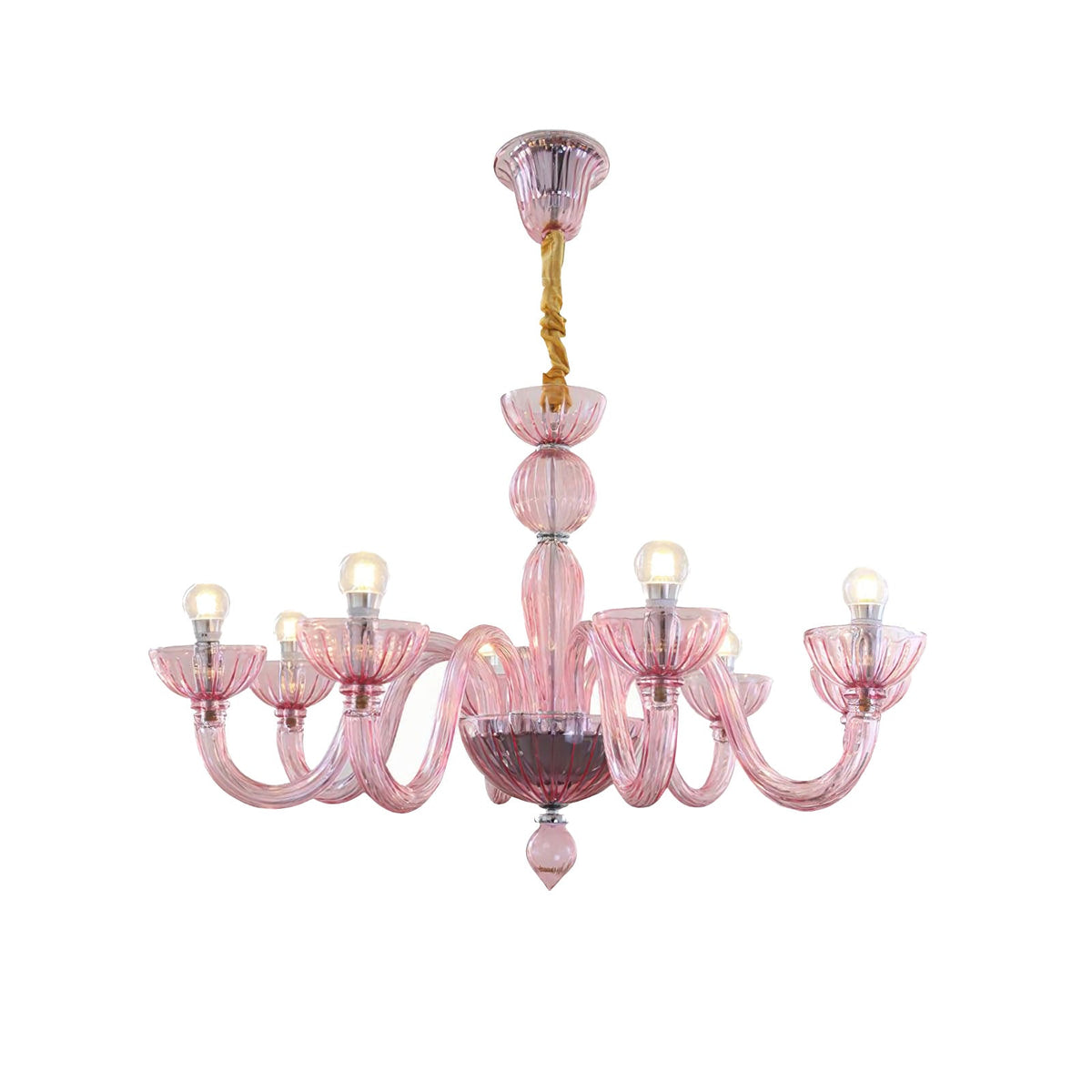Pink Ares Murano Glass Chandelier Main image