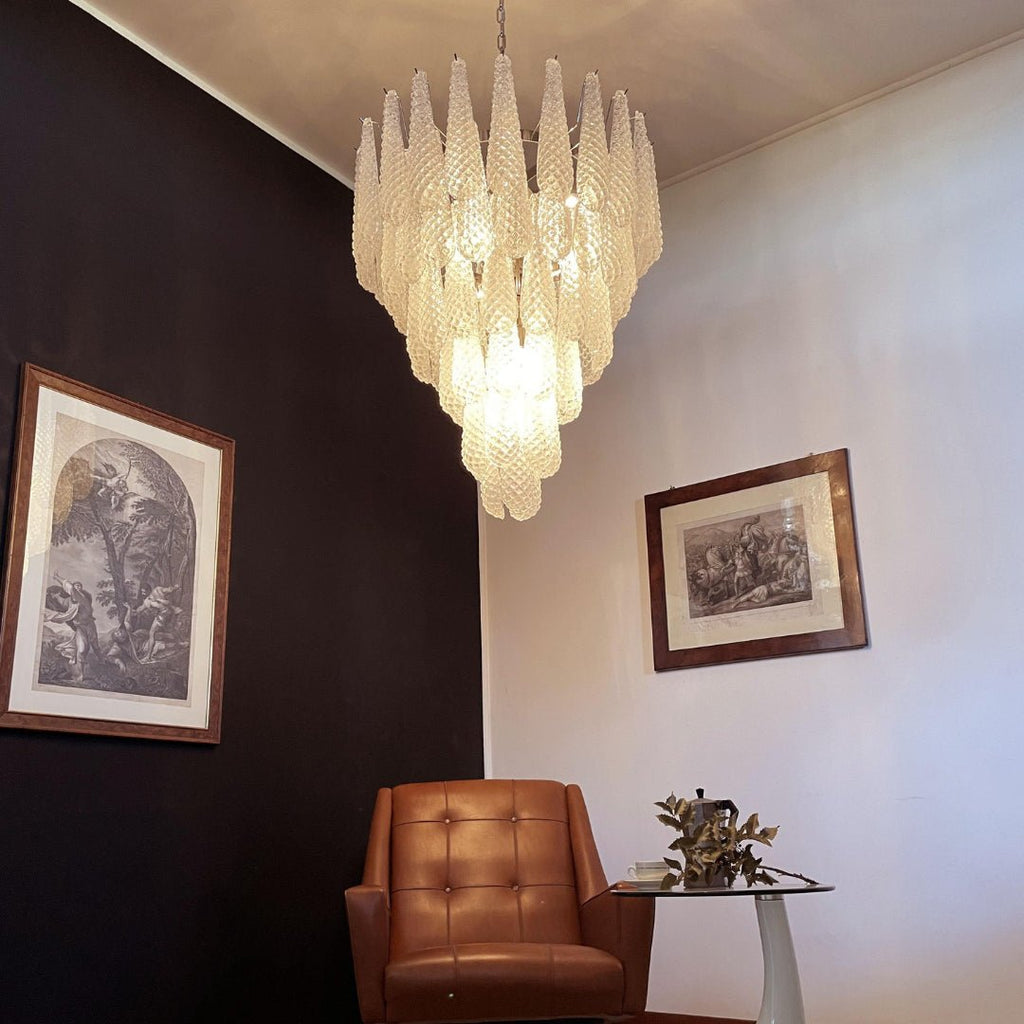 Exquisite Murano Glass Dewdrop Chandelier