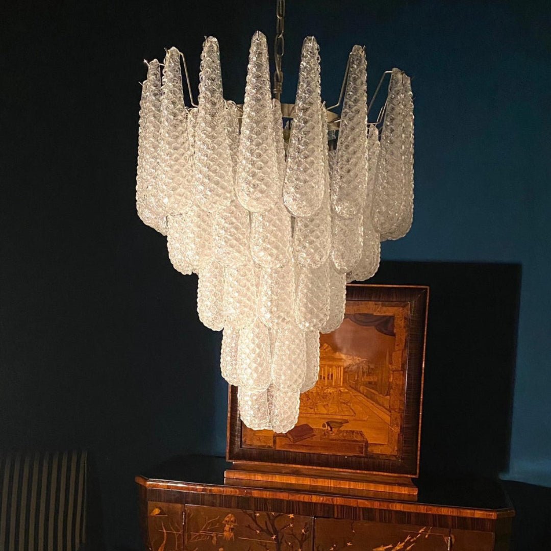 Modern Murano Glass Dewdrop Chandelier - CasaraHouse