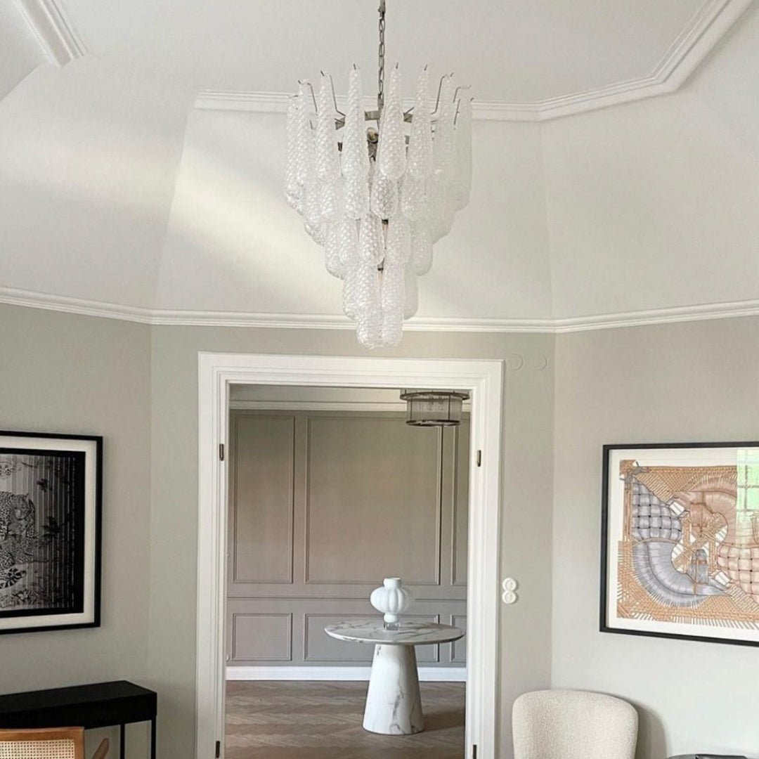 Modern Murano Glass Dewdrop Chandelier - CasaraHouse