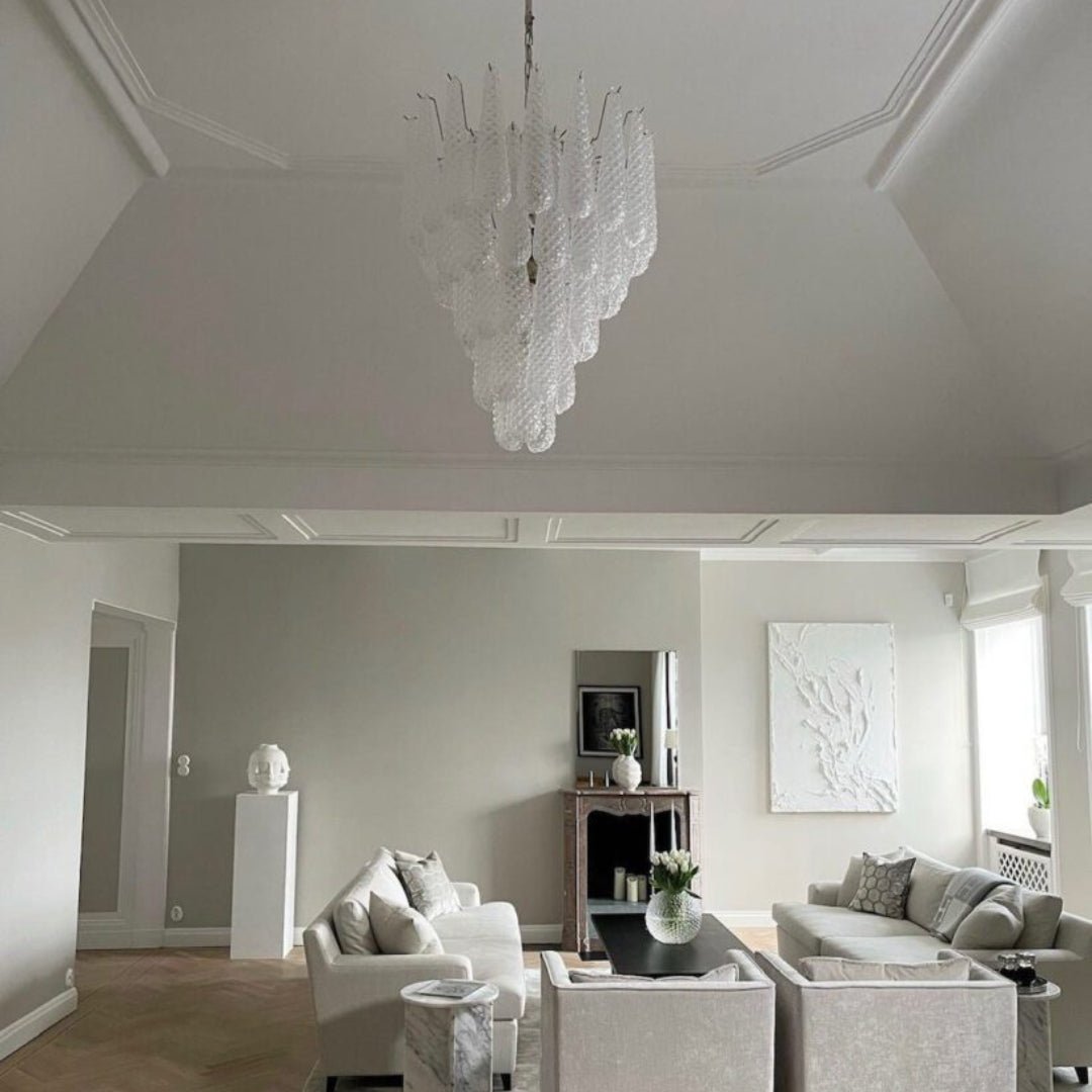 Exquisite Murano Glass Dewdrop Chandelier