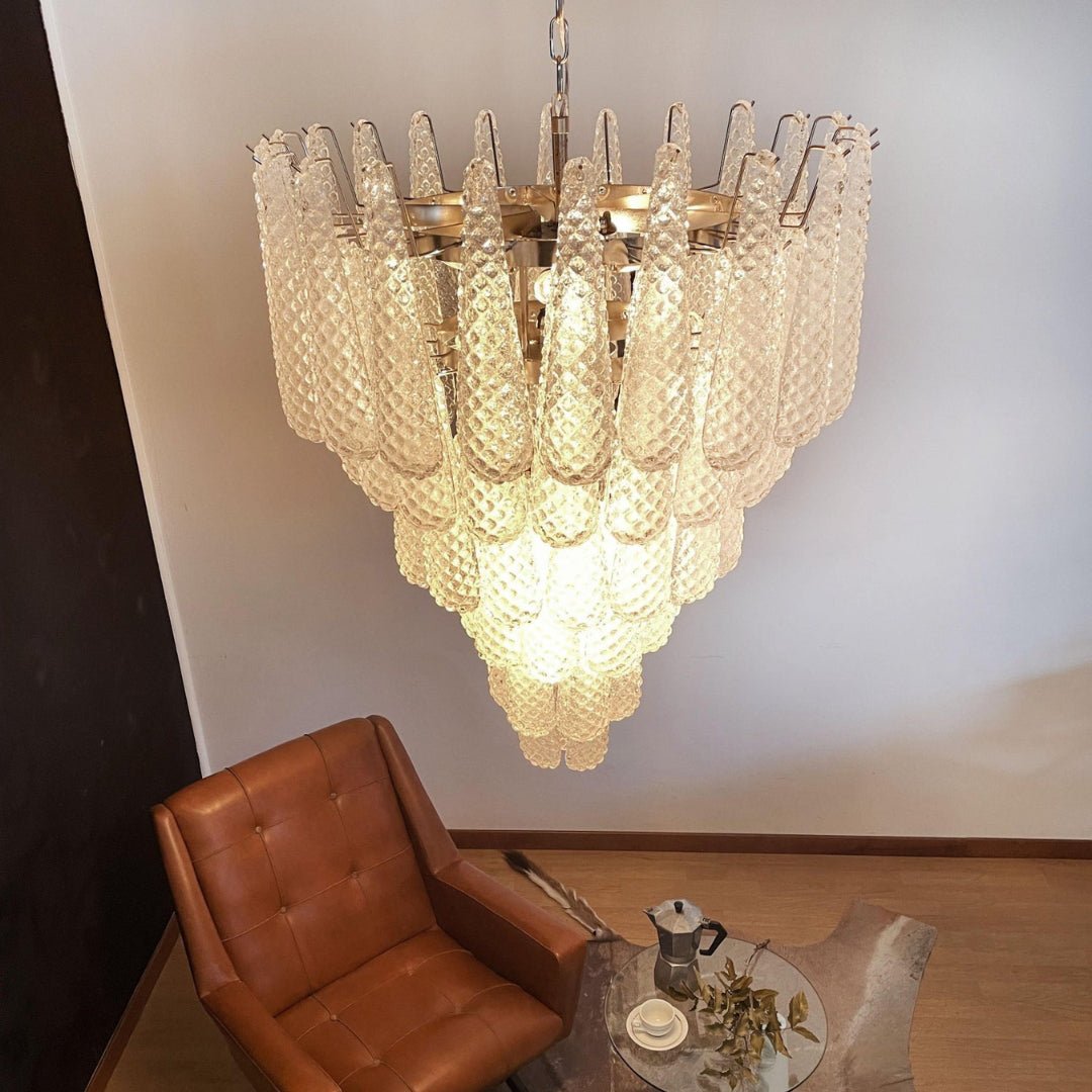 Exquisite Murano Glass Dewdrop Chandelier