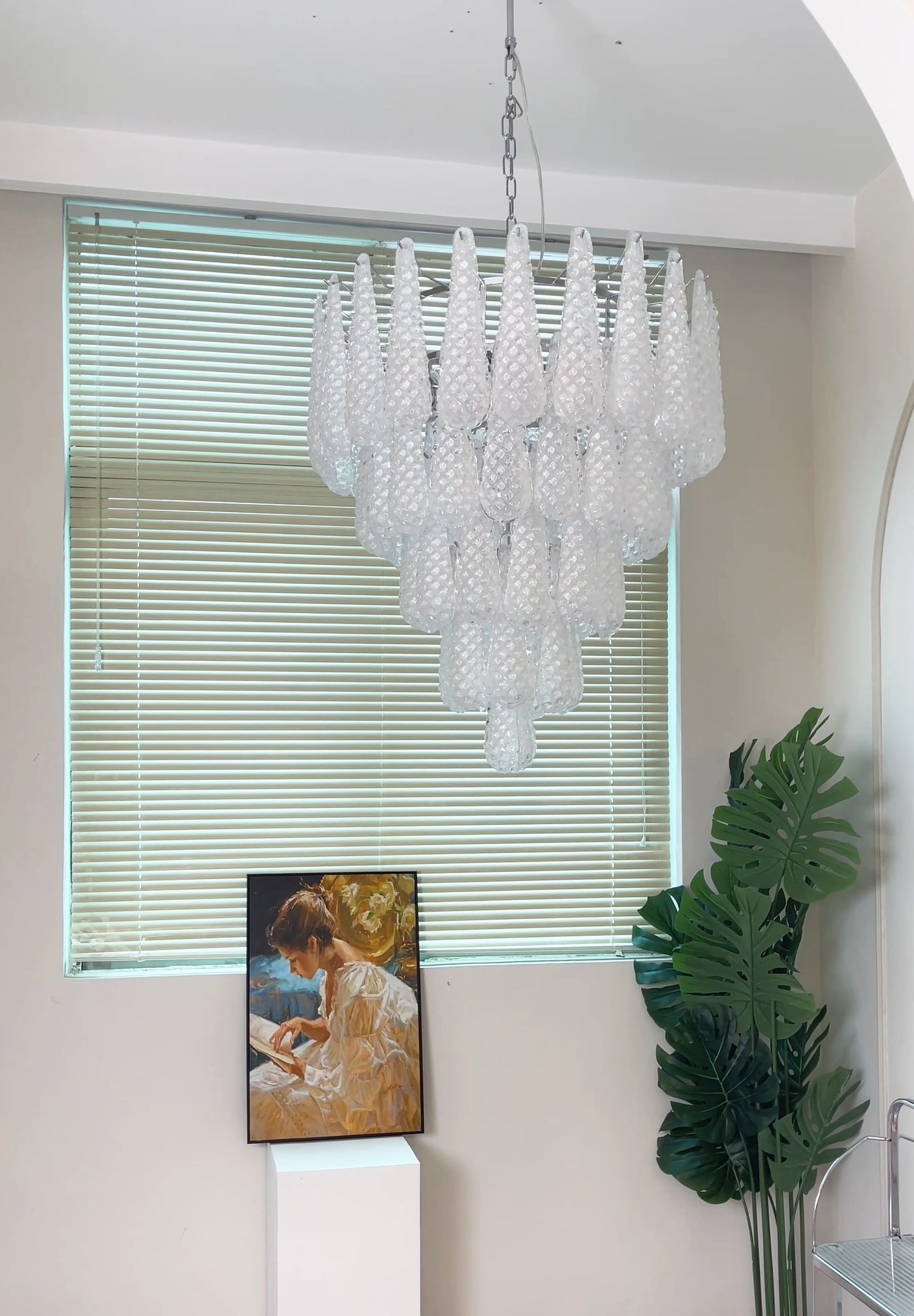 Modern Murano Glass Dewdrop Chandelier - CasaraHouse