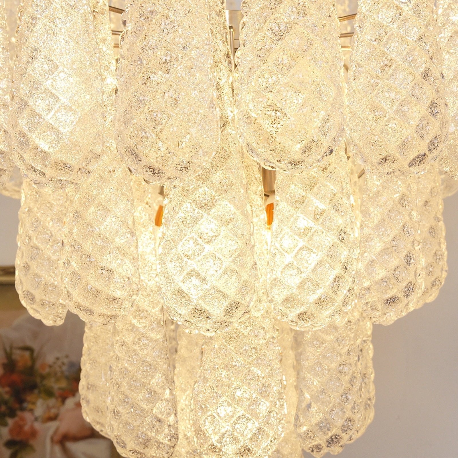 Modern Murano Glass Dewdrop Chandelier - CasaraHouse