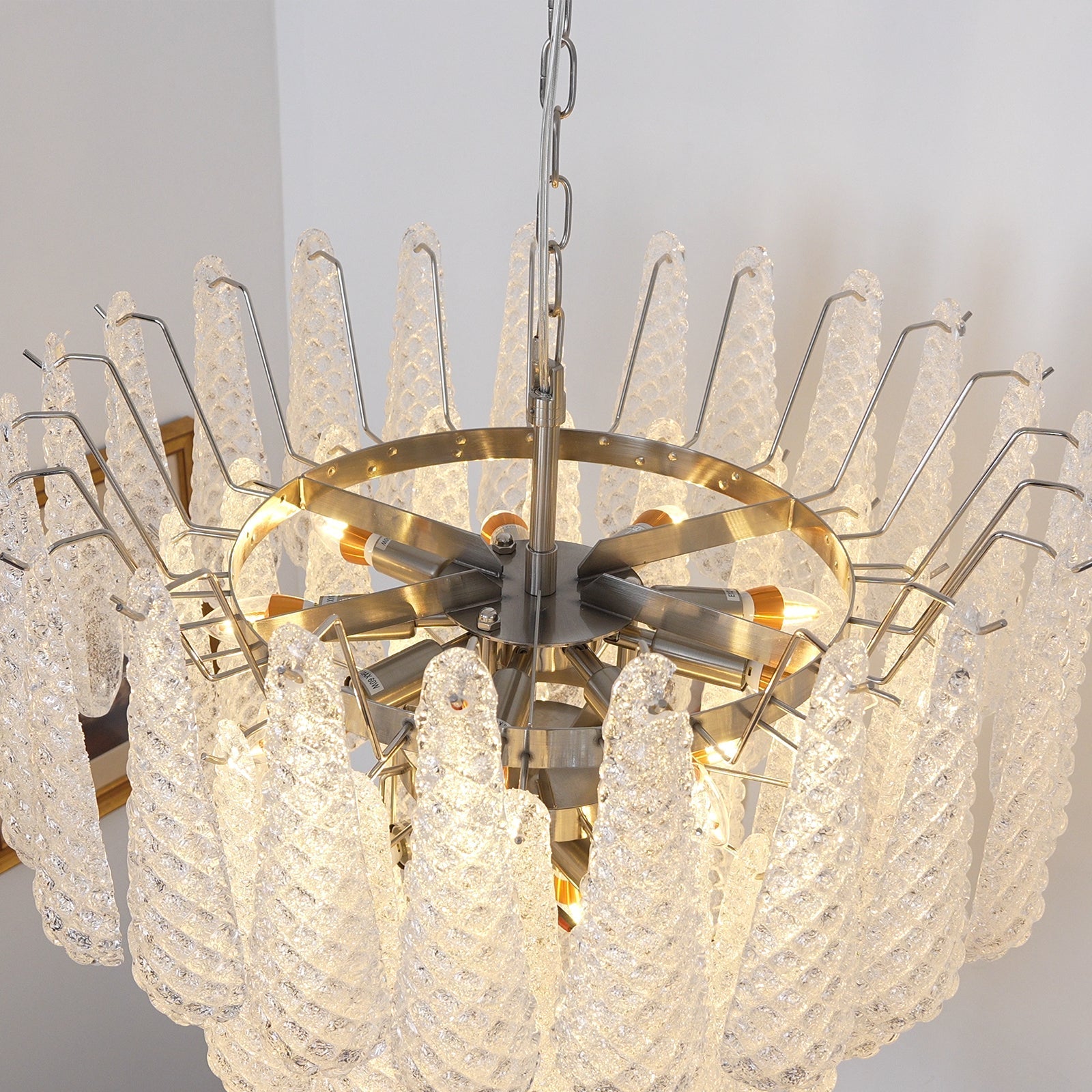 Modern Murano Glass Dewdrop Chandelier - CasaraHouse