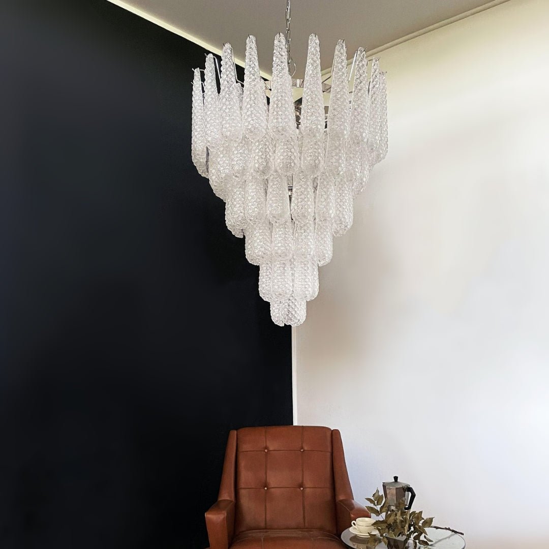 Exquisite Murano Glass Dewdrop Chandelier