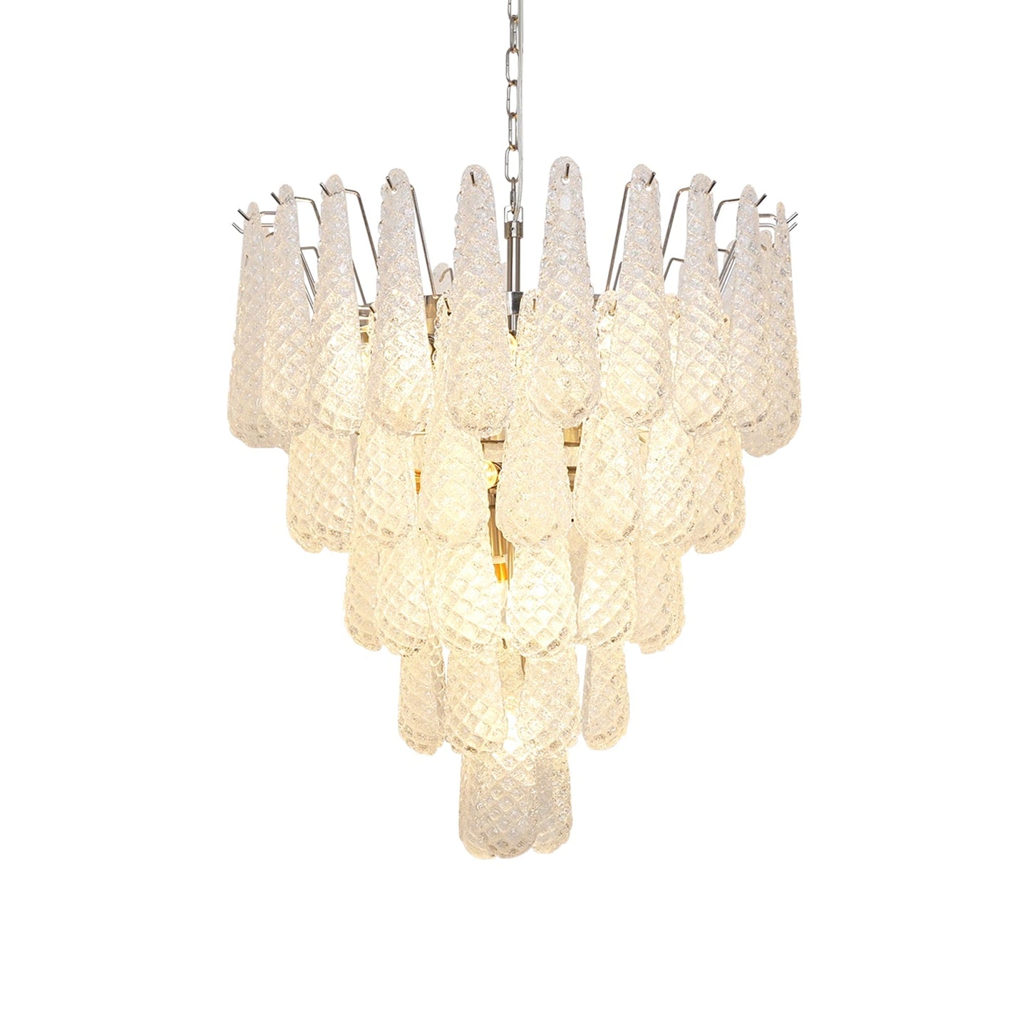 Modern Murano Glass Dewdrop Chandelier - CasaraHouse