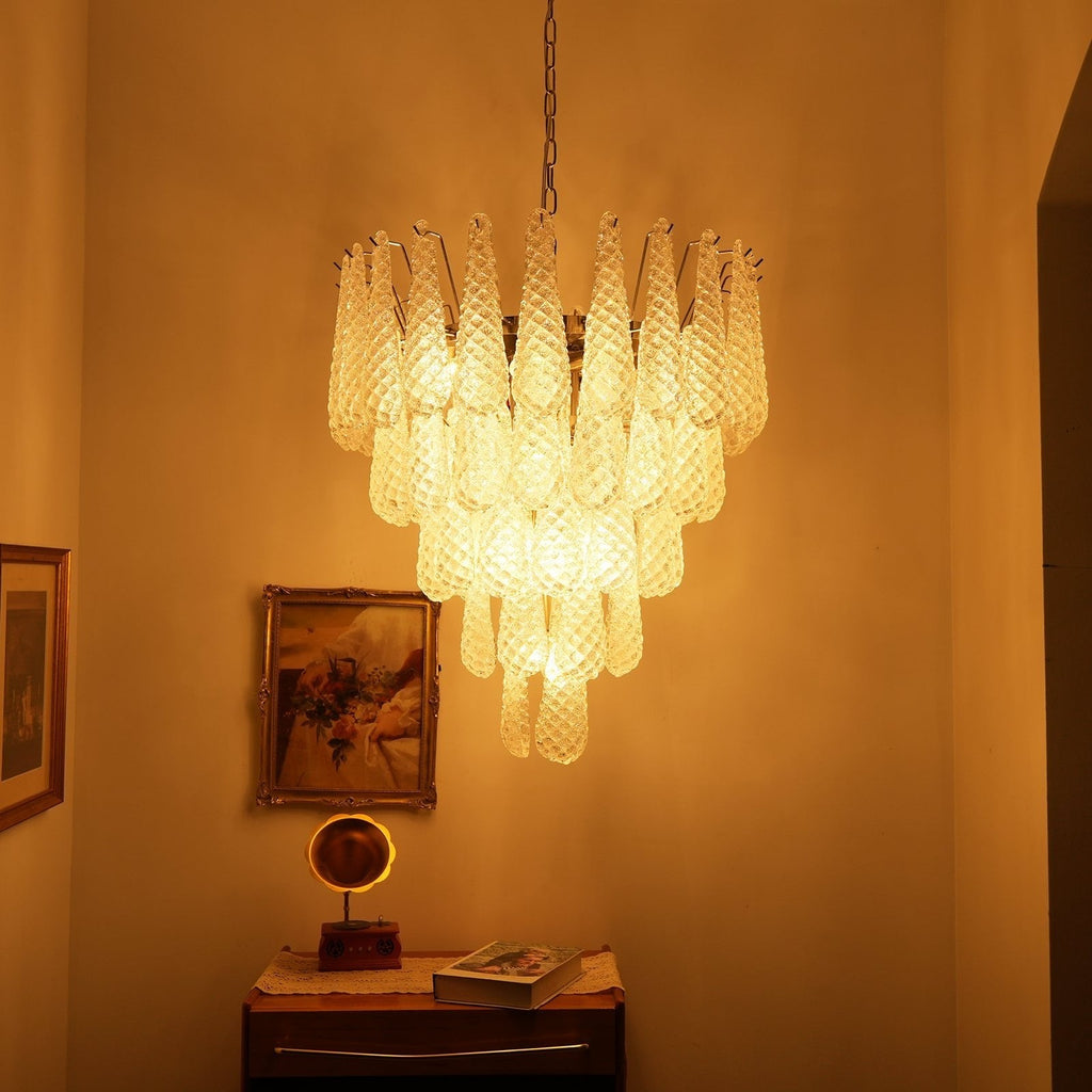 Exquisite Murano Glass Dewdrop Chandelier