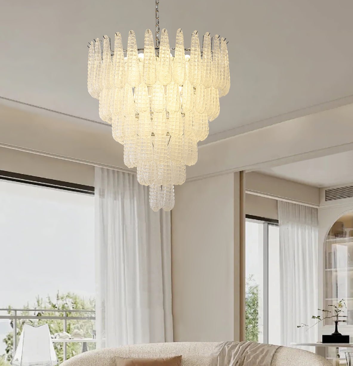 Premium Murano Glass Pinecone Chandelier - CasaraHouse