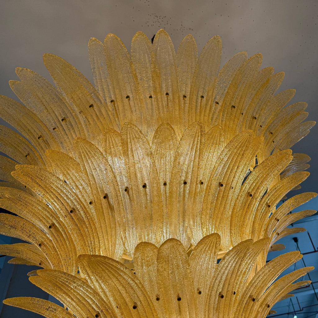 Murano Glass Palmette Chandelier