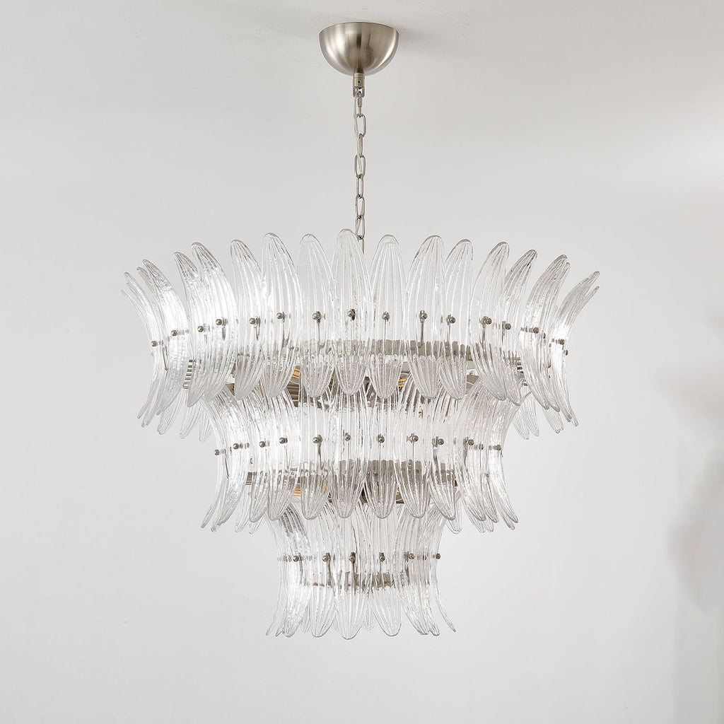 Murano Glass Palmette Chandelier