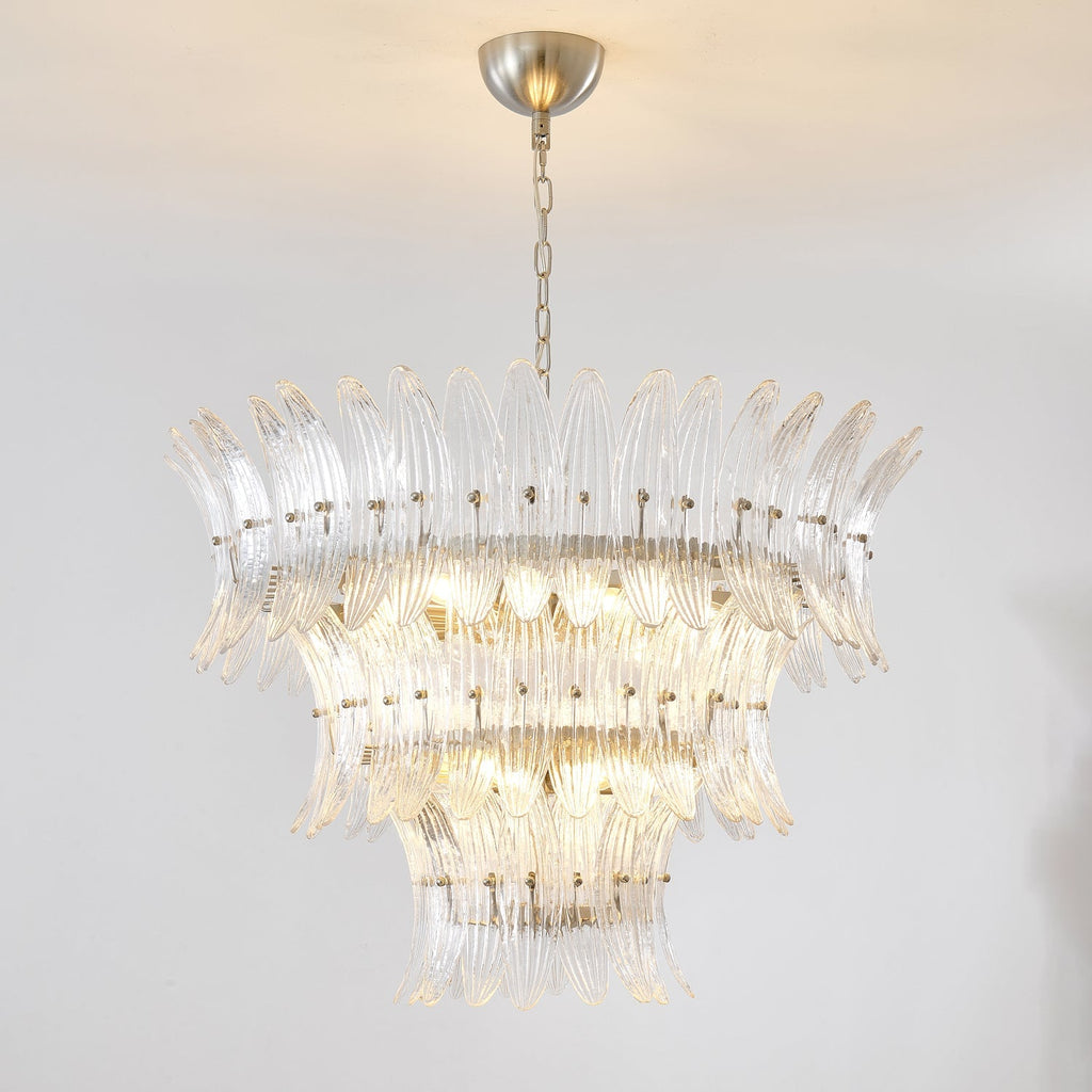 Murano Glass Palmette Chandelier