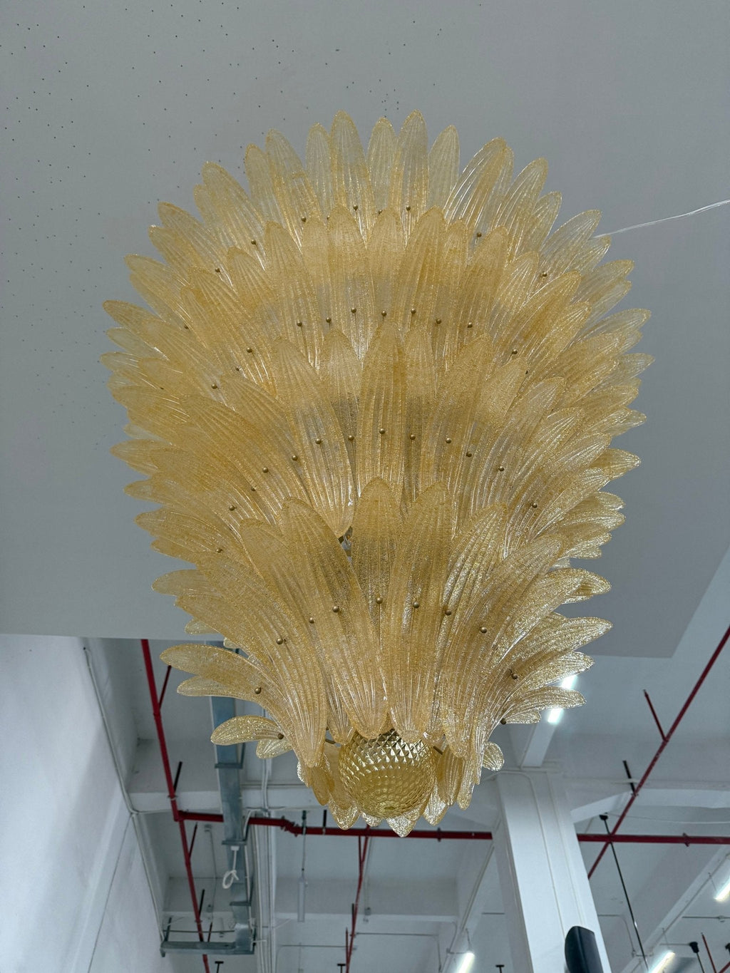 Murano Glass Palmette Chandelier