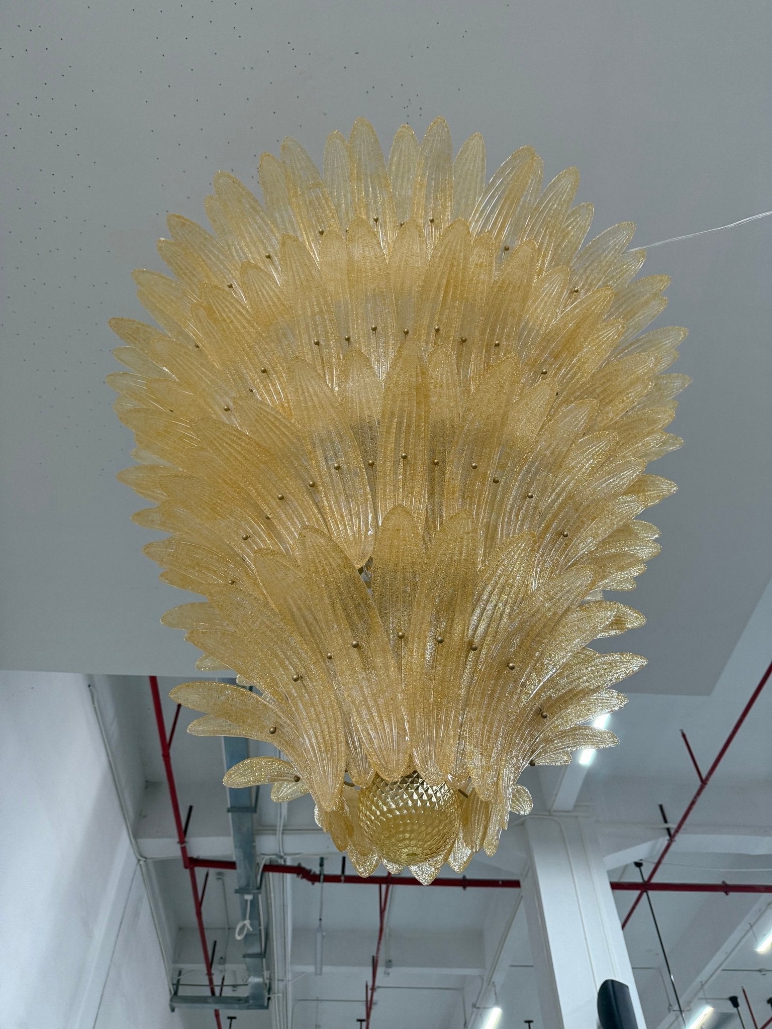 Murano Glass Palmette Chandelier