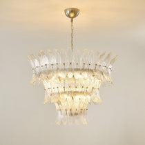 Murano Glass Palmette Chandelier