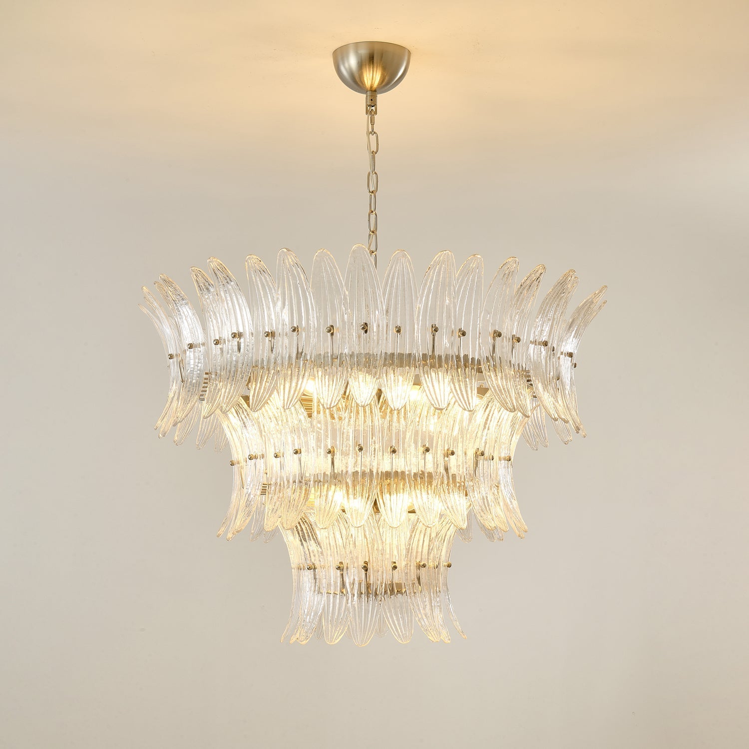 Murano Glass Palmette Chandelier
