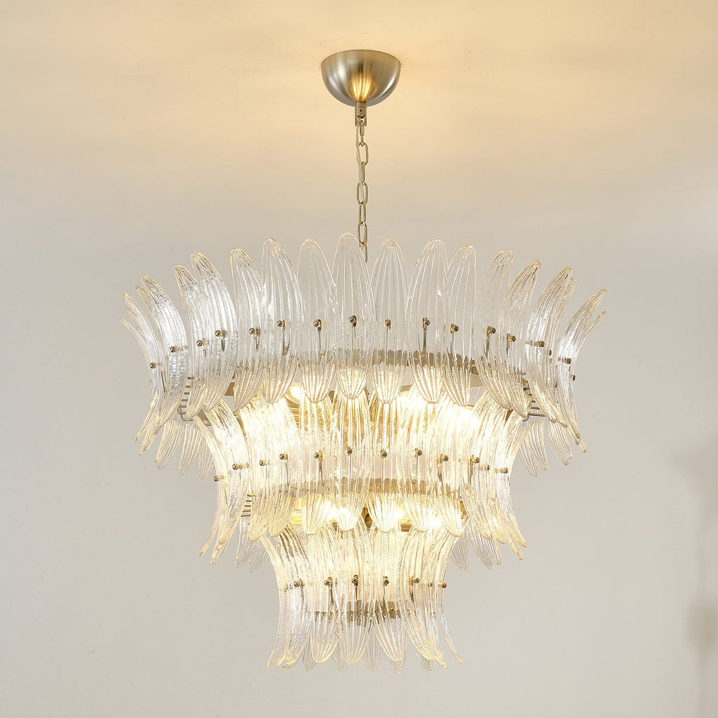 Murano Glass Palmette Chandelier