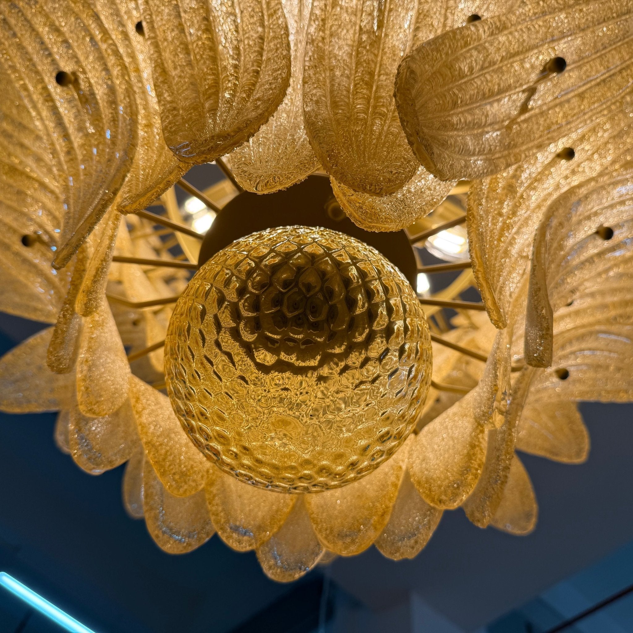 Murano Glass Palmette Chandelier