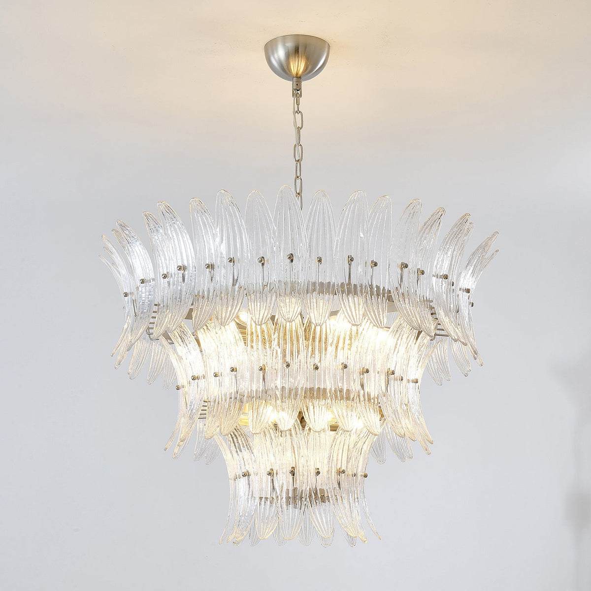 Murano Glass Palmette Chandelier