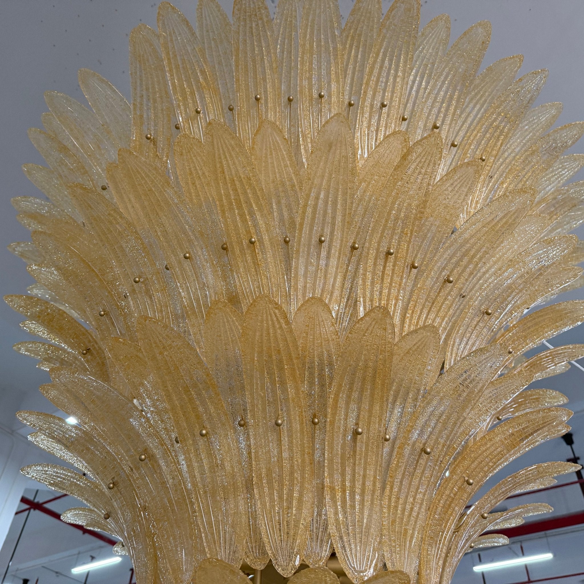 Murano Glass Palmette Chandelier