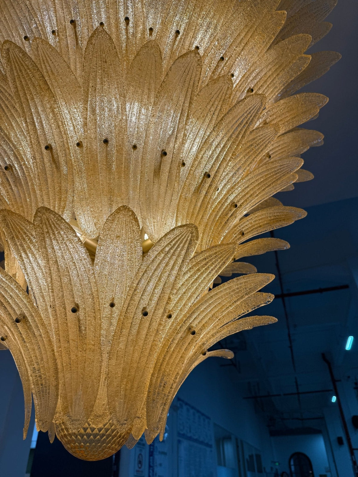Murano Glass Palmette Chandelier