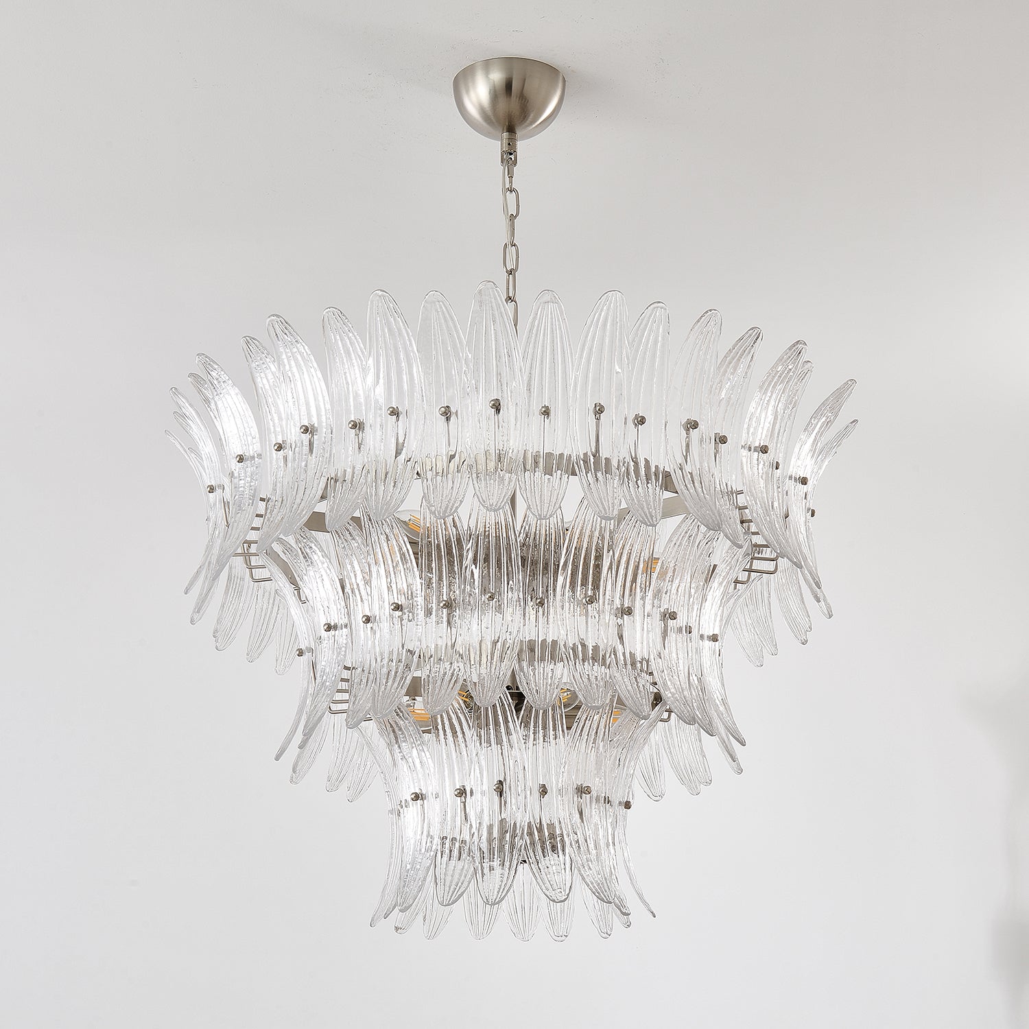 Murano Glass Palmette Chandelier