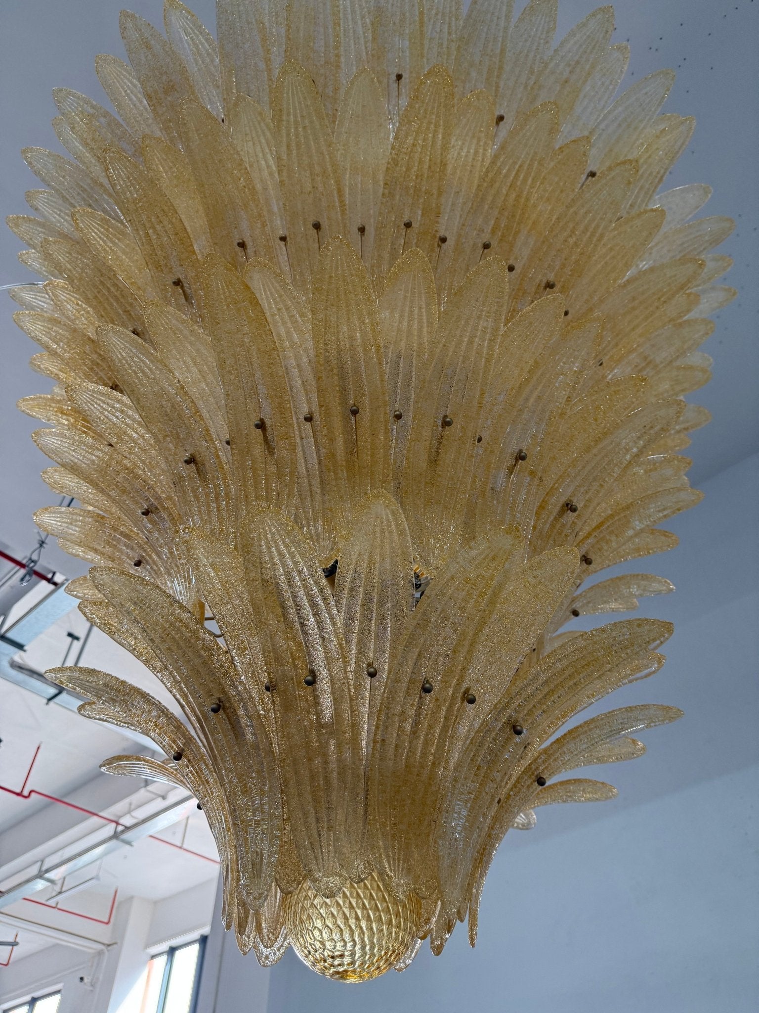 Murano Glass Palmette Chandelier