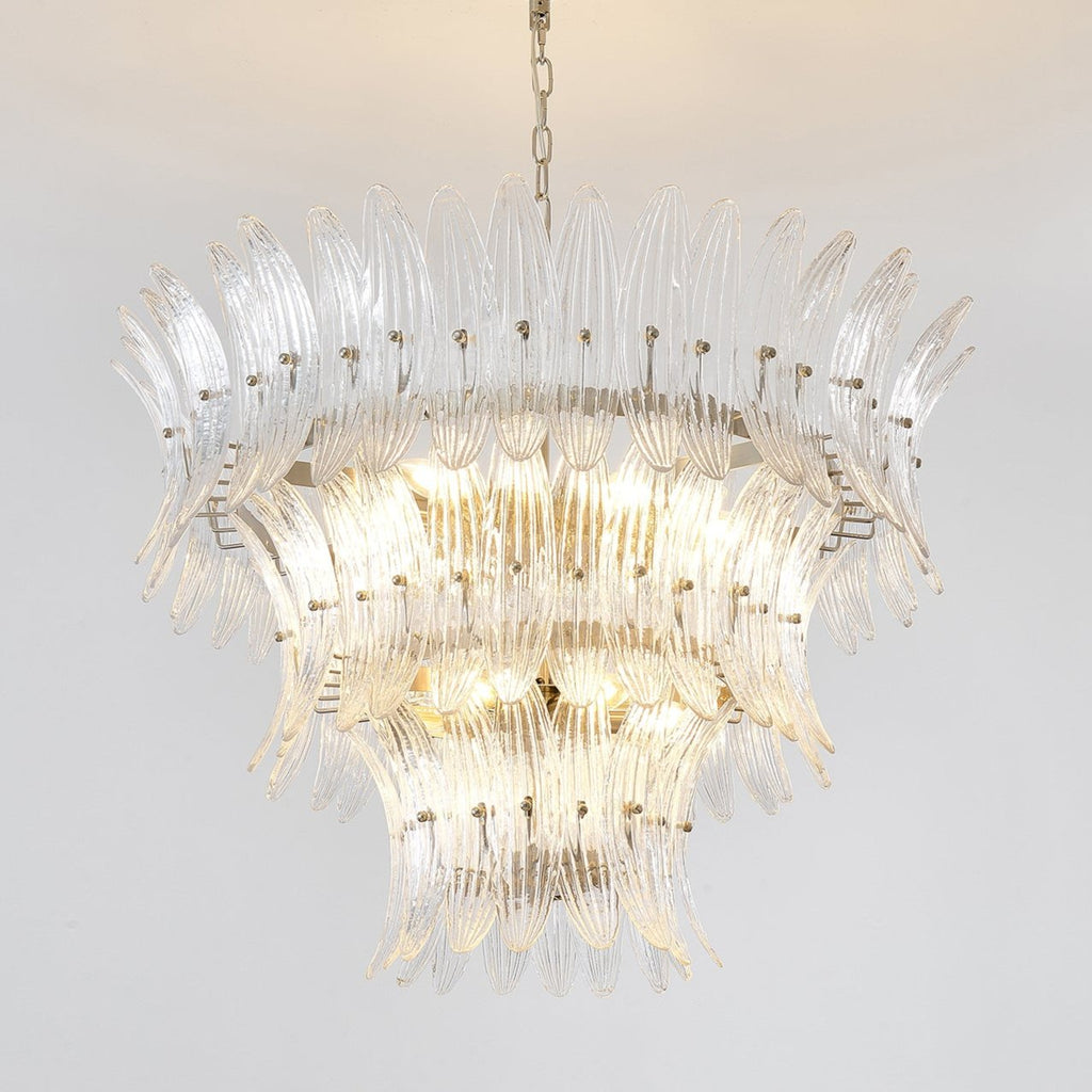 Murano Glass Palmette Chandelier