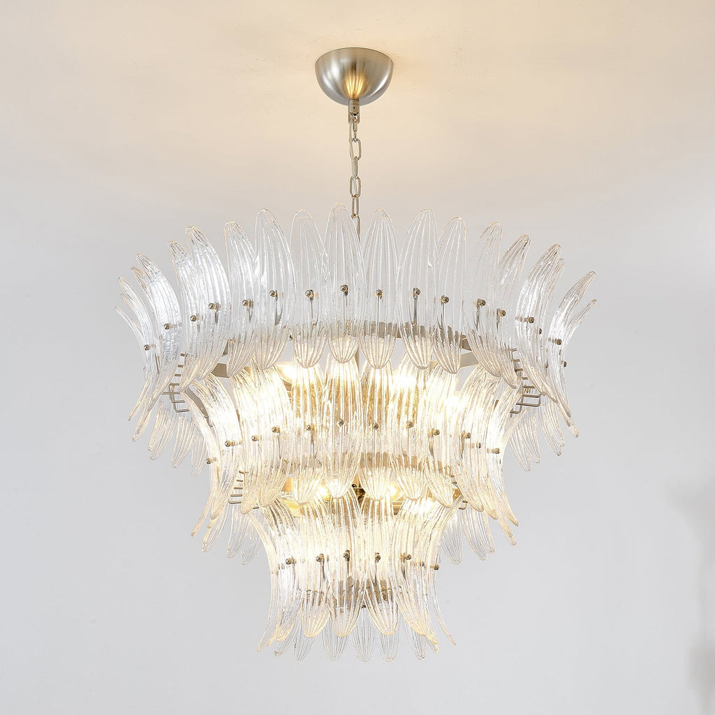 Murano Glass Palmette Chandelier