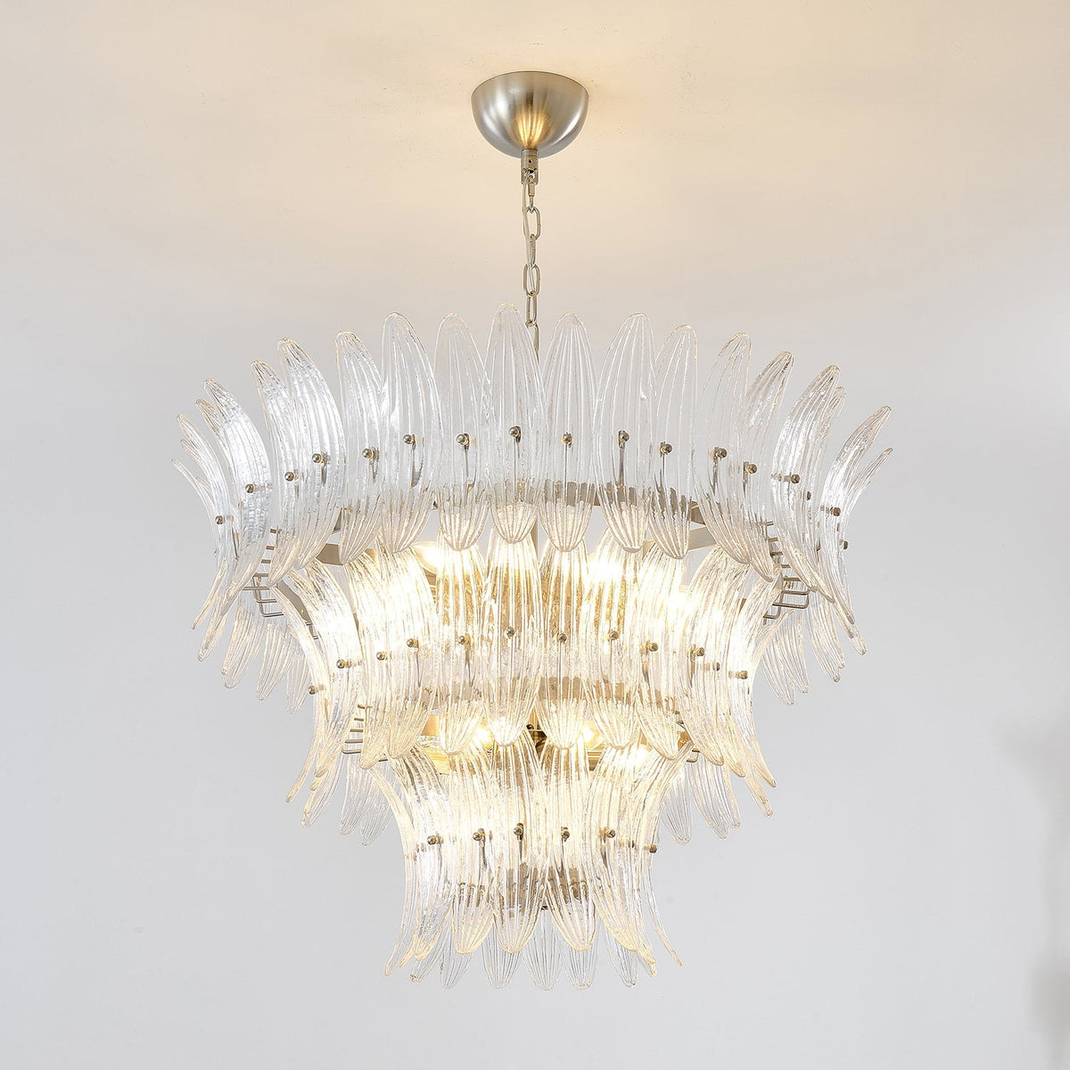 Murano Glass Palmette Chandelier