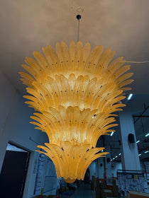 Murano Glass Palmette Chandelier