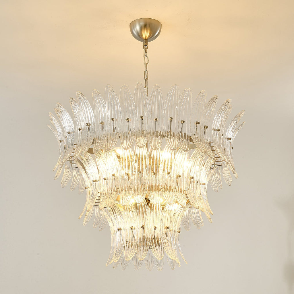 Murano Glass Palmette Chandelier