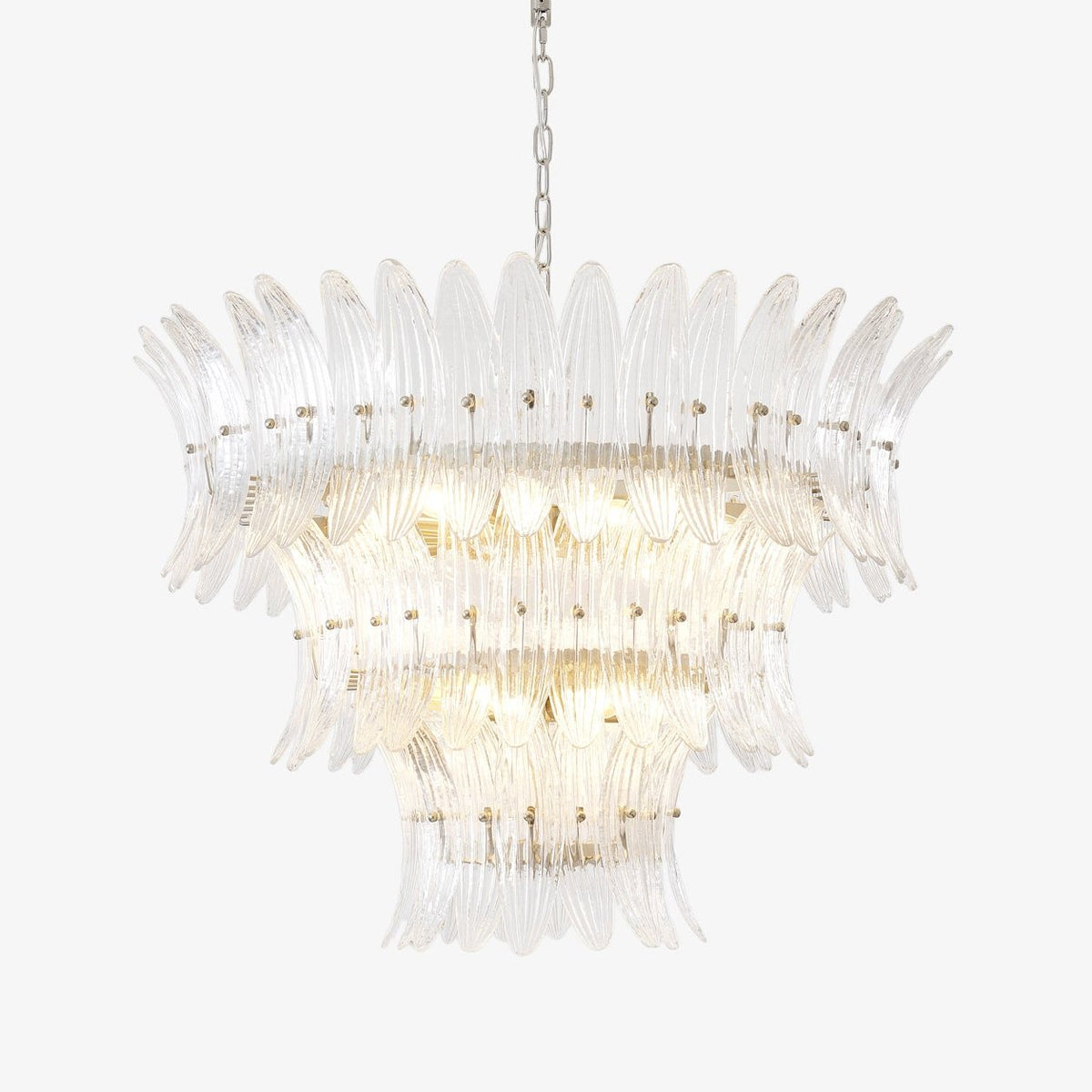 Murano Glass Palmette Chandelier