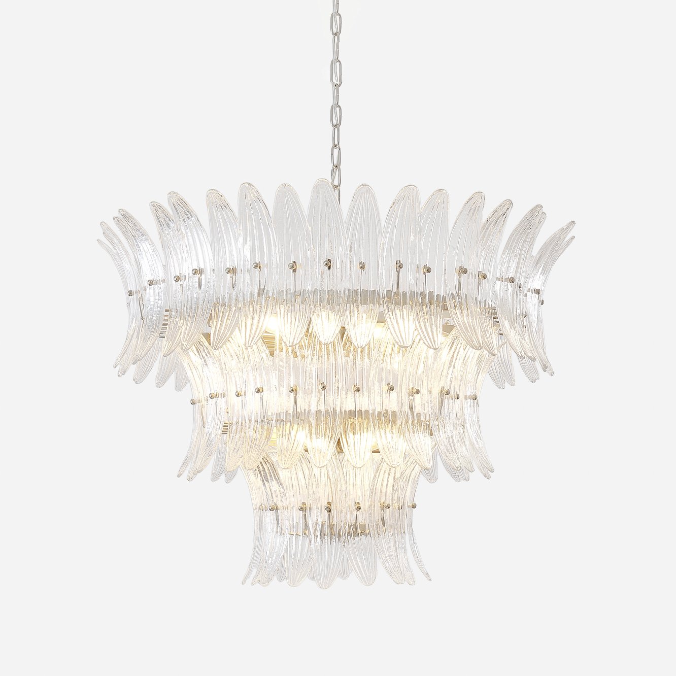 Murano Glass Palmette Chandelier