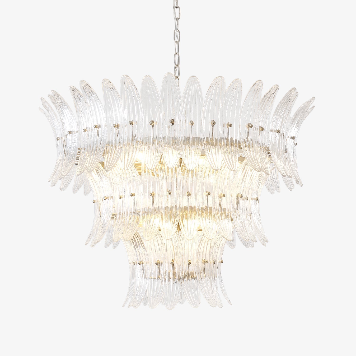 Murano Glass Palmette Chandelier