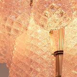 Modern Murano Pink Glass Dewdrop Chandelier - CasaraHouse