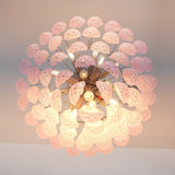 Modern Murano Pink Glass Dewdrop Chandelier - CasaraHouse