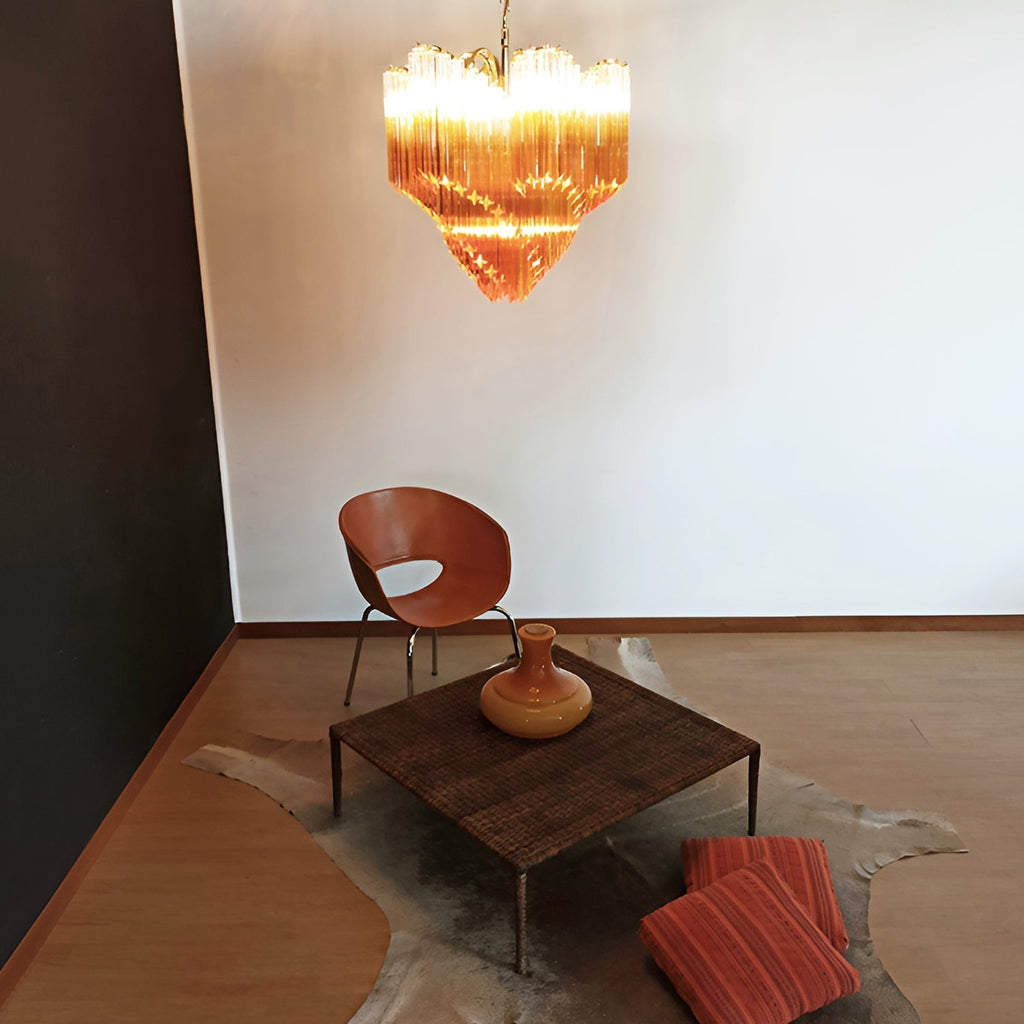 Murano Glass Prism Chandelier
