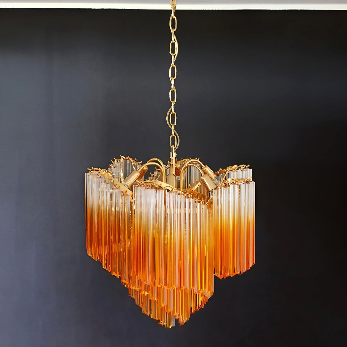 Murano Glass Prism Chandelier