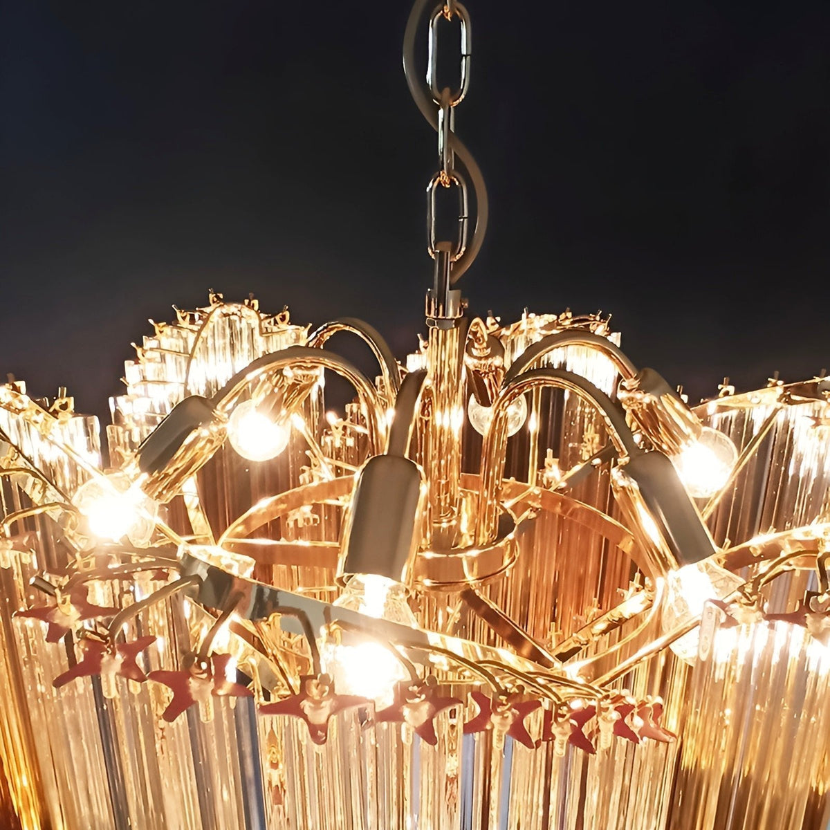 Murano Glass Prism Chandelier