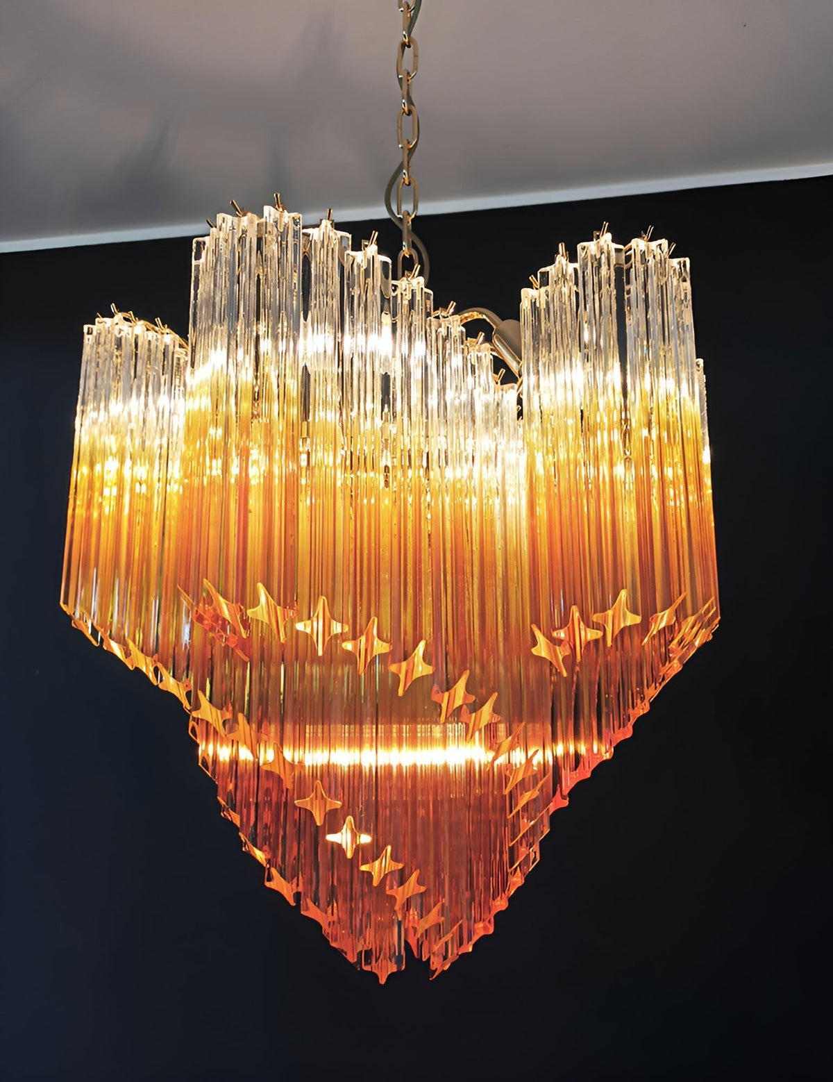 Murano Glass Prism Chandelier