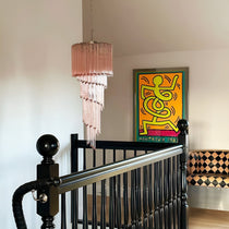 Murano Spiral Prism Glass Chandelier