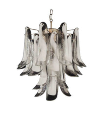 Murano Glass White Petals Chandelier