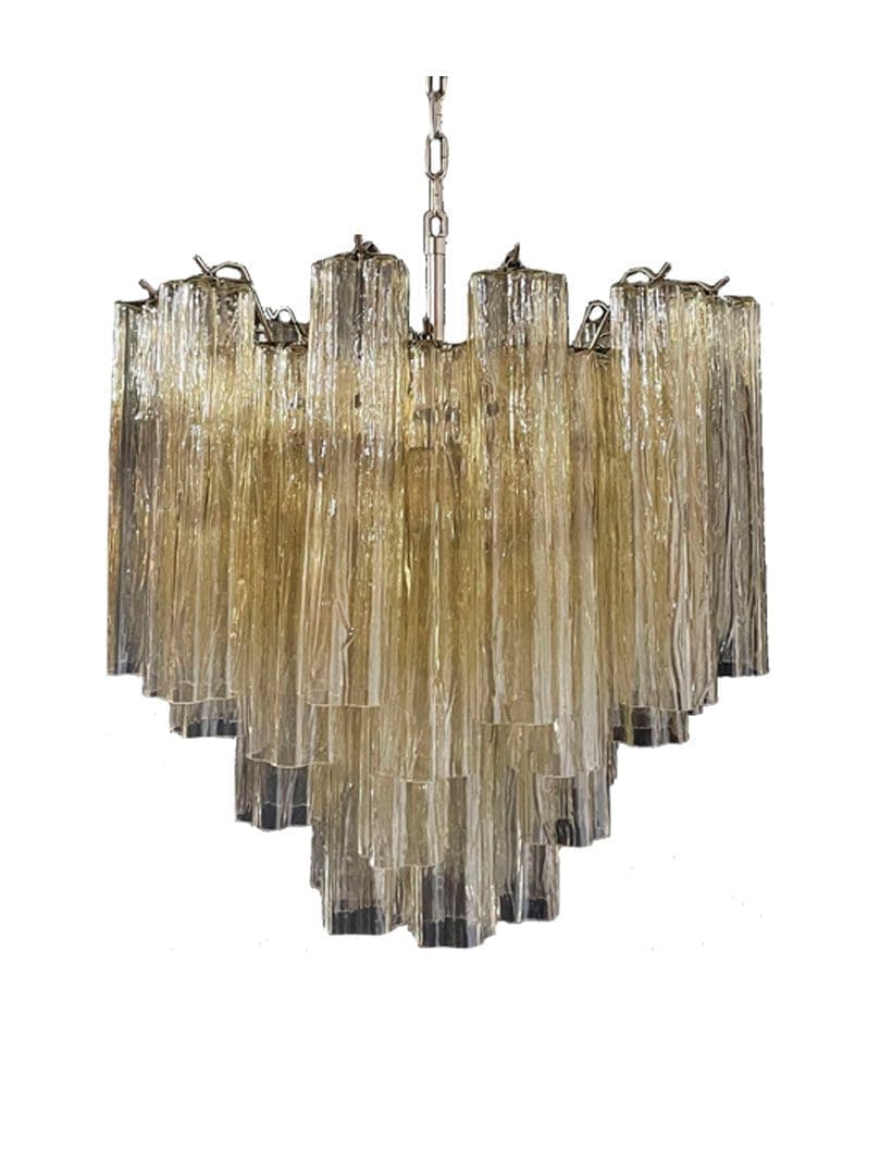 Murano Glass Yellow Chandelier – 36 Tubes