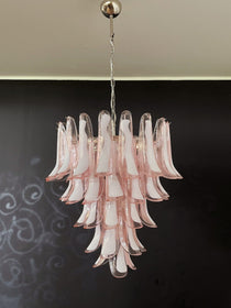 Murano Glass Chandelier – 52 petals – Pink